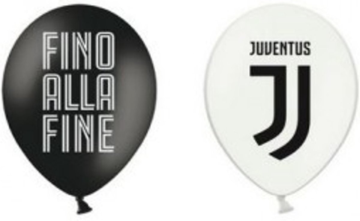 BIGIEMME SRL - 12 Latex Juventus ballonnen - Decoratie > Ballonnen